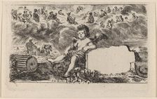 Title Page for "Jeu des Mythologie", 1644. Creator: Stefano della Bella