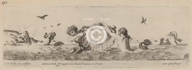 Title Page for "Ornamenti di fregi e fogliani", probably 1648. Creator: Stefano della Bella.