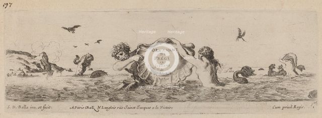 Title Page for "Ornamenti di fregi e fogliani", probably 1648. Creator: Stefano della Bella.