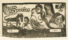 Title Page for "Le Sourire" (Titre du Sourire), in or after 1895. Creator: Paul Gauguin