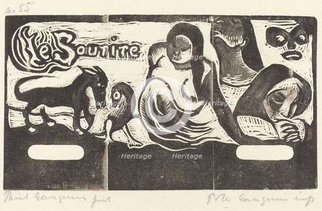 Title Page for "Le Sourire" (Titre du Sourire), in or after 1895. Creator: Paul Gauguin.
