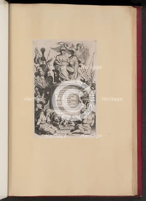 Title Page for Ludovicus Nonnius, Commentarius in Nomismata, 1620. Creator: Michel Lasne.