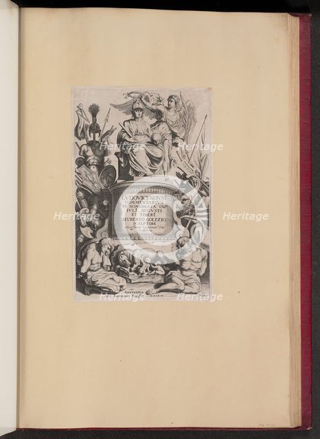 Title Page for Ludovicus Nonnius, Commentarius in Nomismata, 1620. Creator: Michel Lasne.