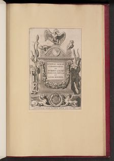 Title Page for Ludovicus Nonnius, Commentarius in Huberti Goltzi Graeciam, Insulas..., 1620. Creator: Michel Lasne