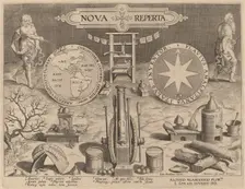 Title Page for "New Discoveries", c. 1580/1590. Creator: Theodoor Galle