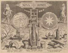 Title Page for "New Discoveries", c. 1580/1590. Creator: Theodoor Galle
