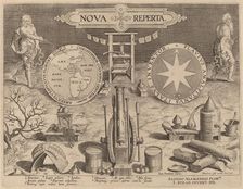 Title Page for "New Discoveries", c. 1580/1590. Creator: Theodoor Galle