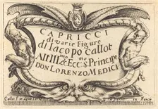 Title Page for "The Capricci", c. 1622. Creator: Jacques Callot