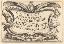 Title Page for "The Capricci", c. 1622. Creator: Jacques Callot