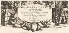 Title Page for "The Large Miseries of War", c. 1633. Creator: Jacques Callot