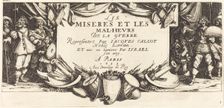 Title Page for "The Large Miseries of War", c. 1633. Creator: Jacques Callot