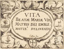 Title Page for "The Life of the Virgin in Emblems". Creator: Jacques Callot