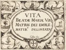 Title Page for "The Life of the Virgin in Emblems". Creator: Jacques Callot