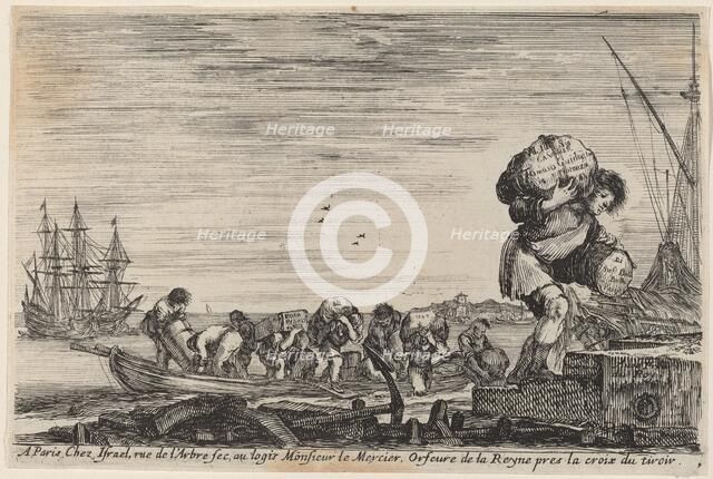 Title Page for "Views of the Ports of the Sea", 1647. Creator: Stefano della Bella.