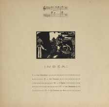 Title page (Flame) from Xylographies. Les Tendances Nouvelles, 1907