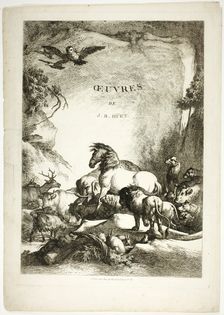 Title Page from Oeuvres de J. B. Huet, 1796–99. Creator: Jean Baptiste Marie Huet