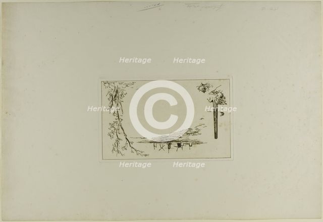 Title Page, from Cahier de six eaux-fortes, vues de Hollande, 1862. Creator: Johan Barthold Jongkind.
