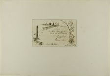 Title Page, from Cahier de six eaux-fortes, vues de Hollande, 1862. Creator: Johan Barthold Jongkind