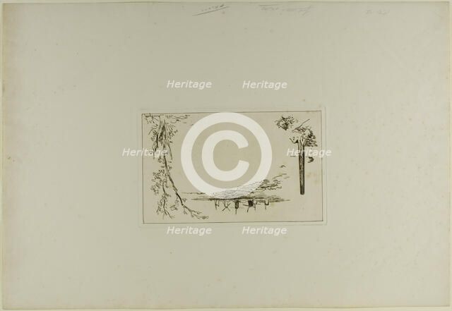 Title Page, from Cahier de six eaux-fortes, vues de Hollande, 1862. Creator: Johan Barthold Jongkind.