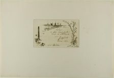 Title Page, from Cahier de six eaux-fortes, vues de Hollande, 1862. Creator: Johan Barthold Jongkind