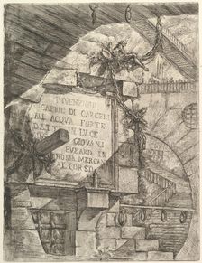 Title Page, from Carceri d'invenzione (Imaginary Prisons), ca. 1749-50. Creator: Giovanni Battista Piranesi