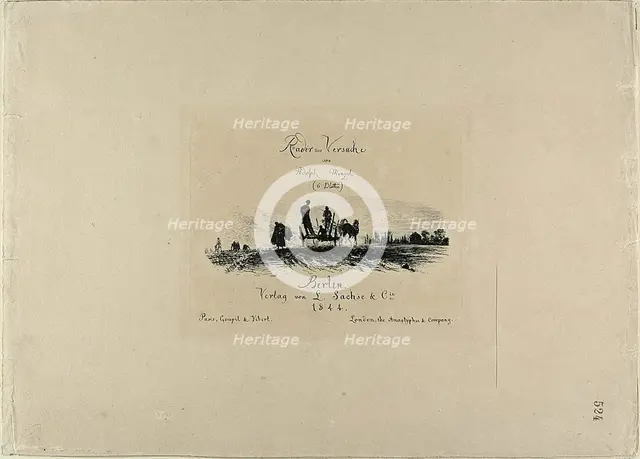Title page, from Radierversuche, 1844. Creator: Adolph Menzel.