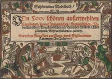 Title page from Schön newes Modelbuch (Page 1r), 1608. Creator: Unknown