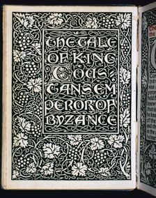 Title page from "The Tale of the Emperor", 1894. Creator: William Morris