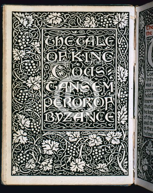 Title page from "The Tale of the Emperor", 1894. Creator: William Morris.