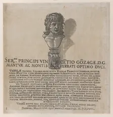 Title page from The Triumph of Julius Caesar, 1599. Creator: Bernardo Malpizzi