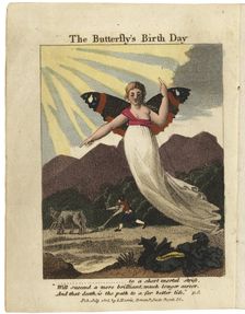 Title page from The Butterfly's Birthday, St. Valentine's Day, and Madam Whale's Ball, 1808