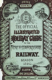 Title page, Guide to the North Staffordshire Railway, 1890. Creator: Unknown