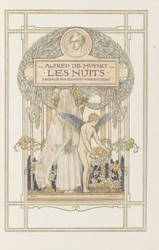 Title page "Les Nuits" by Alfred de Musset, 1911. Creator: Giraldon, Adolphe (1855-1933)
