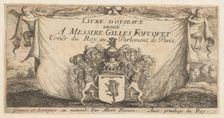 Title Page: Livre d'Oyseaux (Book of Birds), 1655-1660. Creator: albert flamen
