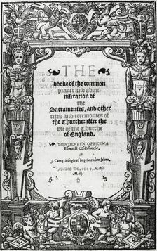 Title page of Thomas Cranmer's Book of Common Prayer, 1549