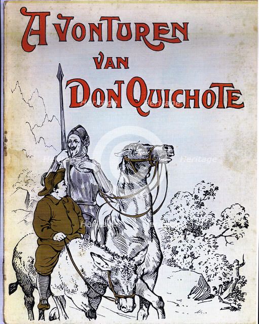 Title page of the book 'El ingenioso hidalgo Don Quijote de la Mancha' (The Ingenious nobleman Do…