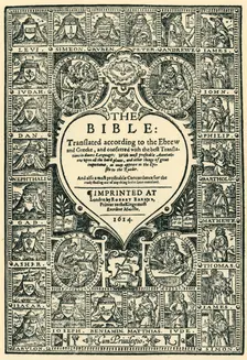 Title Page of the Geneva Bible 1614, (1943). Creator: Unknown