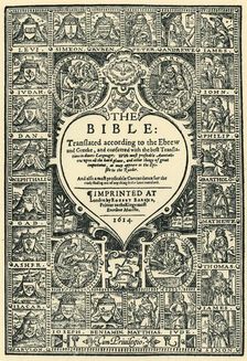 Title Page of the Geneva Bible 1614, (1943). Creator: Unknown