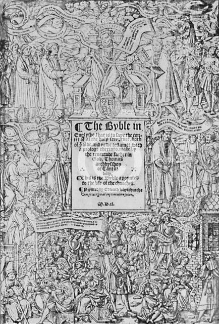 'Title-Page of the Great Bible, 1540, (1903). Artist: Master of Francois de Rohan.