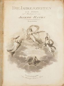 Title page of the first edition of The Seasons (Die Jahreszeiten) by Joseph Haydn, 1801-1802. Creator: Böhms; Amadeus Wenzel (1769-1823)