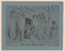 Title page of the "French Set", 1858. Creator: James Abbott McNeill Whistler