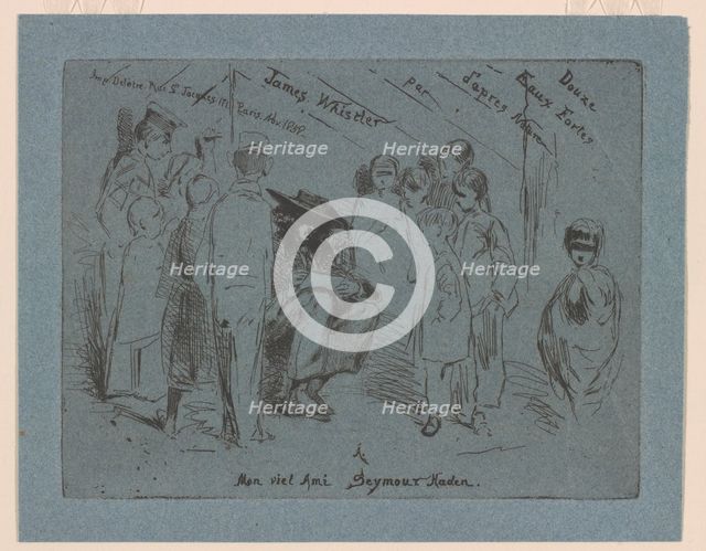 Title page of the "French Set", 1858. Creator: James Abbott McNeill Whistler.