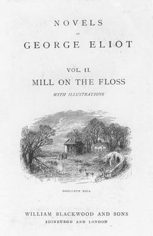 Title page of The Mill on the Floss by George Eliot, c1880. Artist: Walter-James Allen