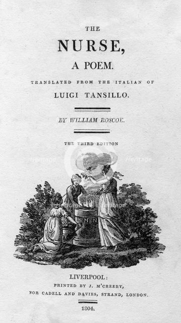 Title page of The Nurse, 1804. Artist: J M'Creery