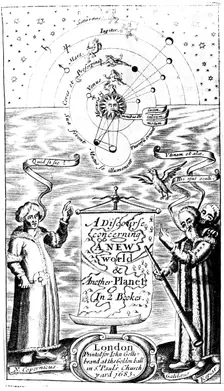 Title page of "A Discourse Concerning a New World & Another Planet" by John Wilkins, 1683. Creator: Unknown