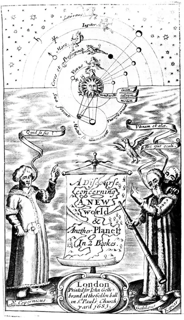 Title page of "A Discourse Concerning a New World & Another Planet" by John Wilkins, 1683. Creator: Unknown.