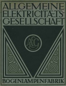Title page of an AEG product brochure. Artist: Behrens, Peter (1868-1940)
