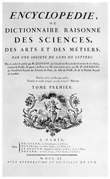 Title page of Denis Diderot's Encyclopedie, 1751 (1956)