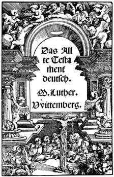 Title page of Luther's translation of the Old Testament, 1534