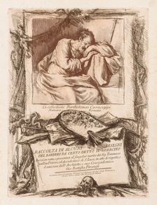 Title Page of Raccolta di alcuni disegni del Barberi da Cento Ietto il Gerucino, 1764. Creator: Giovanni Battista Piranesi (Italian, 1720-1778)